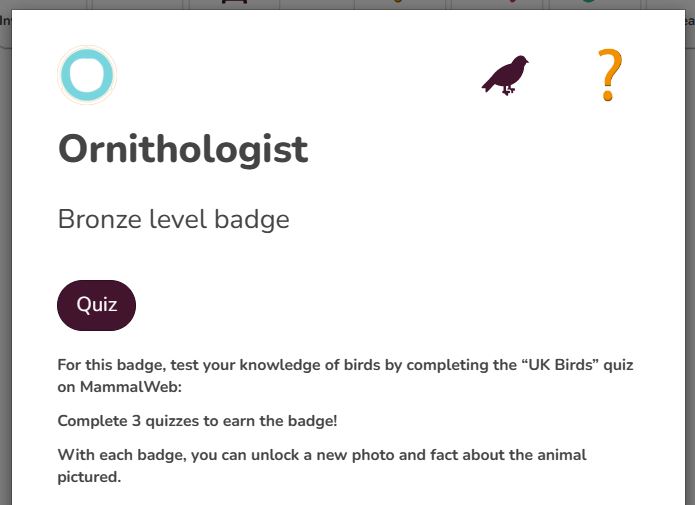 Badge to complete in system